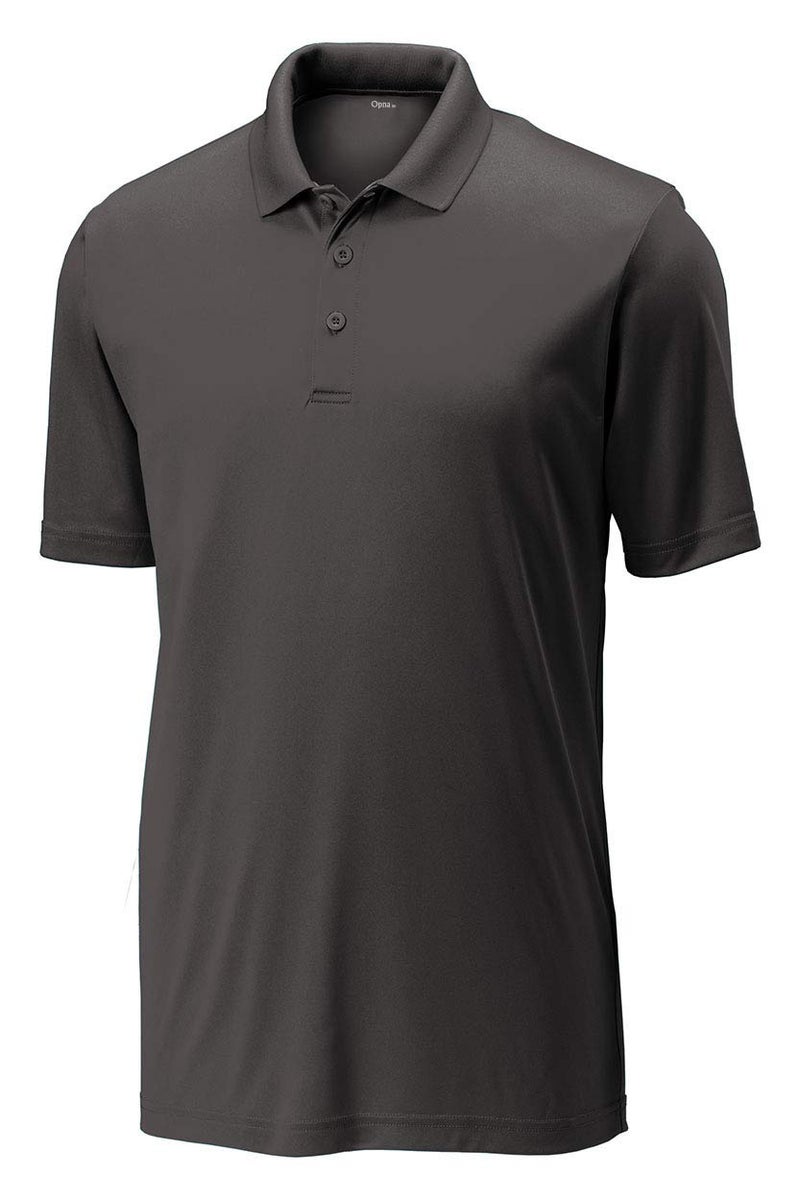 Opna Mens Dry-Fit Golf Polo Shirts,Graphite,X-Large - Image 1